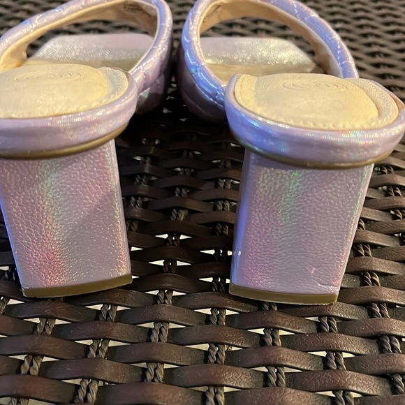 UO urban outfitters heeled mule sandals lilac lavender purple size 8 - Picture 6 of 14